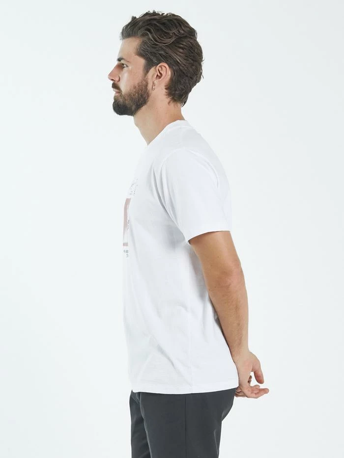 Thrills Co. Halfway To Nowhere Merch Fit Tee - White Tees & Tank Tops 5 Thrills Co. Halfway To Nowhere Merch Fit Tee - White Tees & Tank Tops