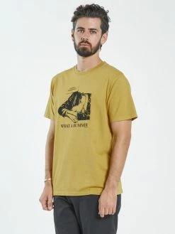 Thrills Co. What A Bummer Merch Fit Tee - Mineral Yellow Tees & Tank Tops