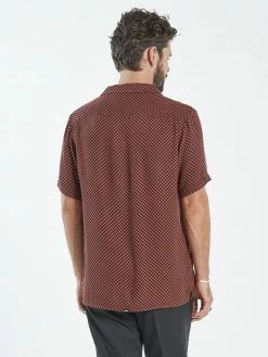 Thrills Co. Aalto Bowling Shirt - Marsala Shirts