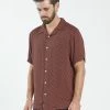 Thrills Co. Aalto Bowling Shirt - Marsala Shirts 2 Thrills Co. Aalto Bowling Shirt - Marsala Shirts