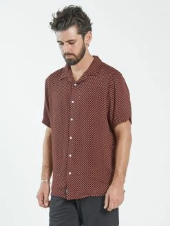 Thrills Co. Aalto Bowling Shirt - Marsala Shirts