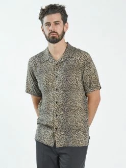 Thrills Co. Growler Bowling Shirt - Black Shirts