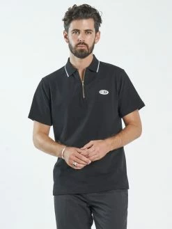 Thrills Co. Two Tone Polo - Black