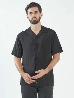 Thrills Co. Closer Bowling Shirt - Black