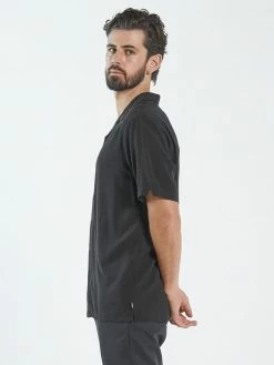 Thrills Co. Closer Bowling Shirt - Black