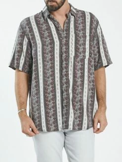 Thrills Co. Shirts Stumped Oversized Short Sleeve Shirt - Dirty White