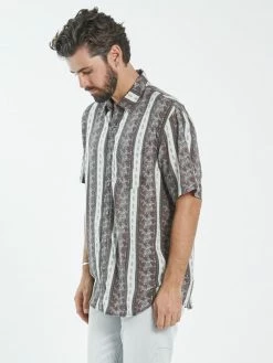 Thrills Co. Shirts Stumped Oversized Short Sleeve Shirt - Dirty White