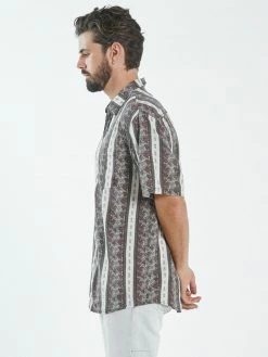 Thrills Co. Shirts Stumped Oversized Short Sleeve Shirt - Dirty White