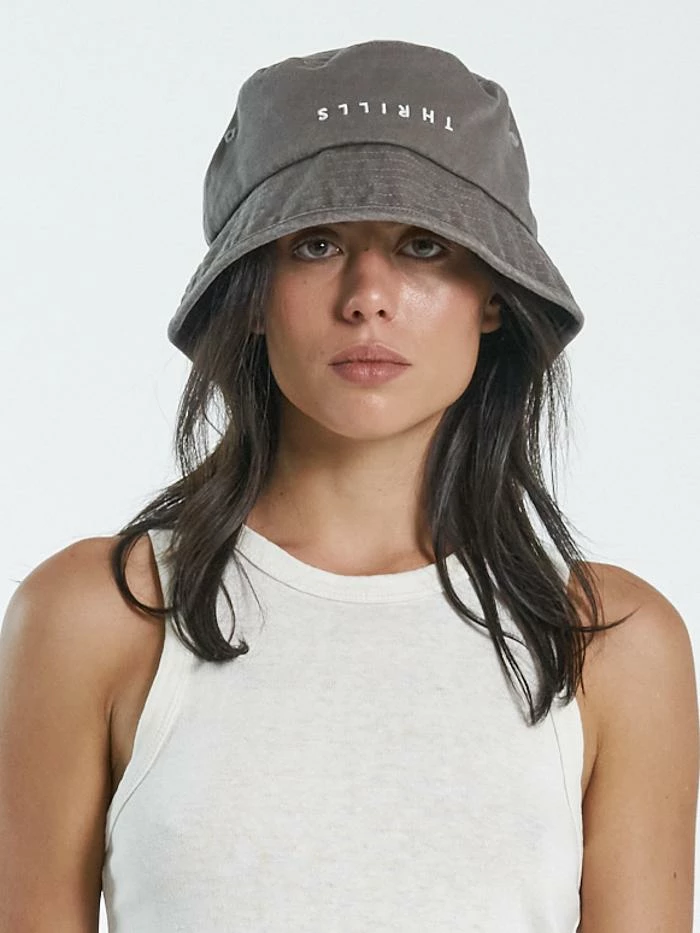 Thrills Co. Minimal Thrills Bucket Hat - Walnut 4 Thrills Co. Minimal Thrills Bucket Hat - Walnut