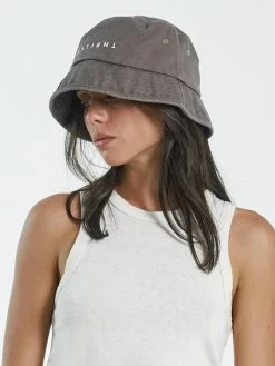 Thrills Co. Minimal Thrills Bucket Hat - Walnut 9 Thrills Co. Minimal Thrills Bucket Hat - Walnut