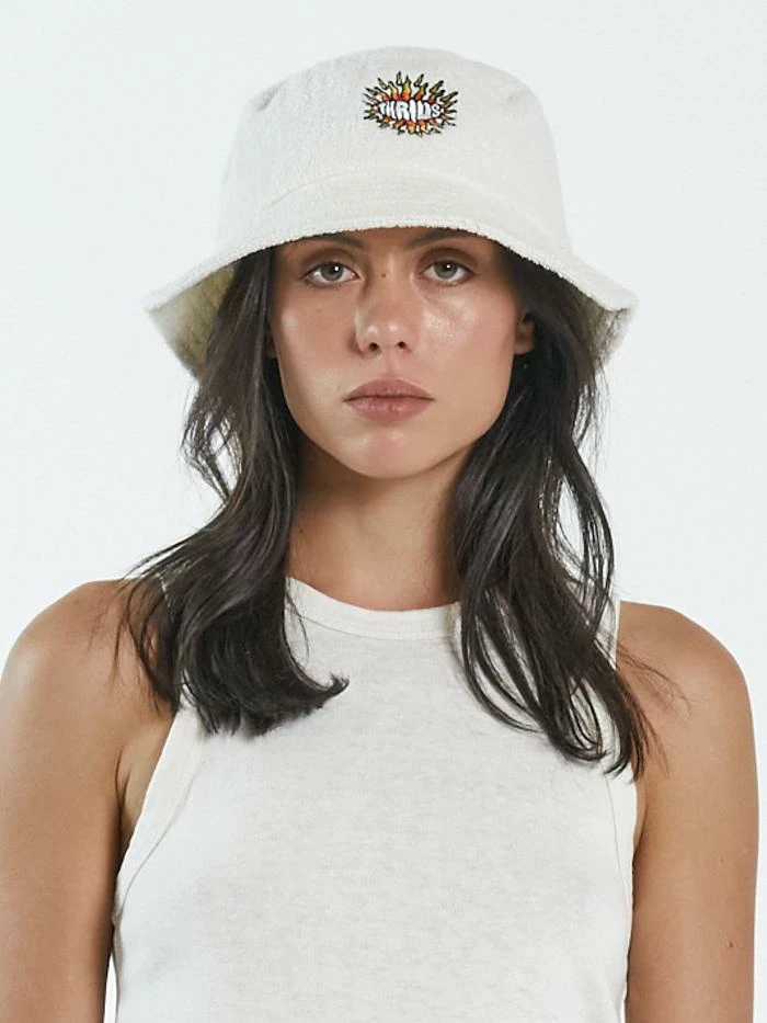 Thrills Co. Silence Bucket Hat - Unbleached 3 Thrills Co. Silence Bucket Hat - Unbleached