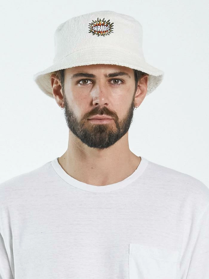 Thrills Co. Silence Bucket Hat - Unbleached 4 Thrills Co. Silence Bucket Hat - Unbleached