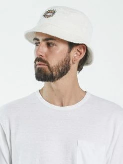 Thrills Co. Silence Bucket Hat - Unbleached 9 Thrills Co. Silence Bucket Hat - Unbleached