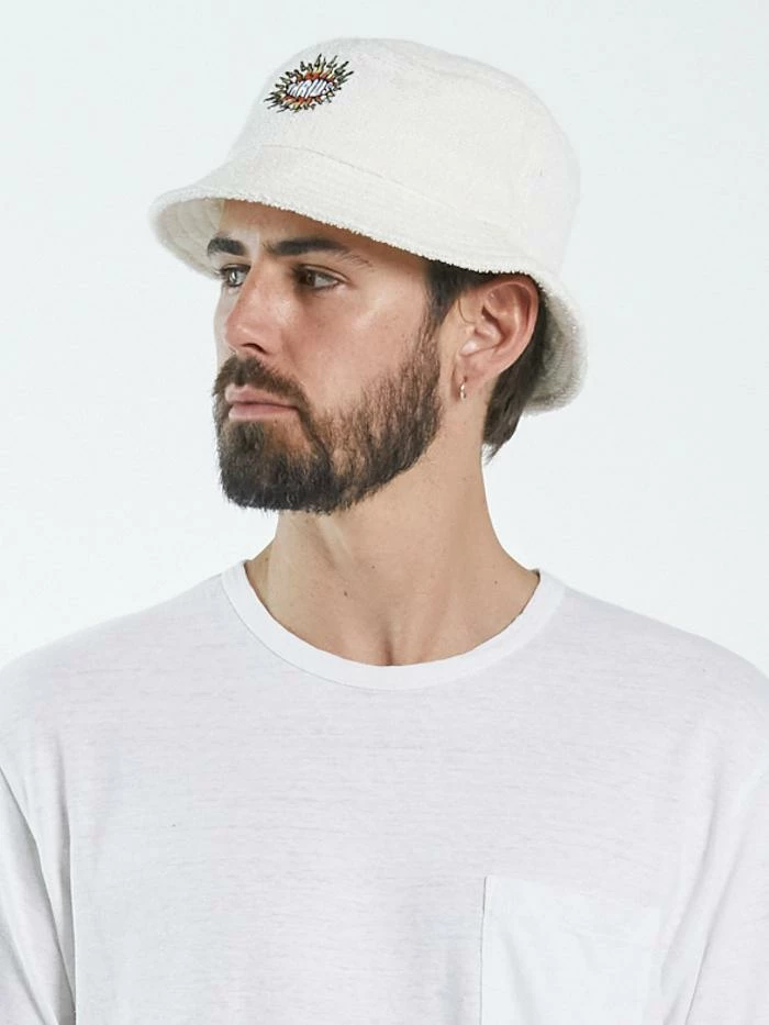 Thrills Co. Silence Bucket Hat - Unbleached 6 Thrills Co. Silence Bucket Hat - Unbleached