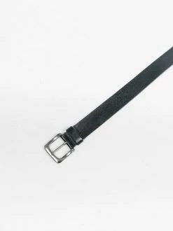 Thrills Co. Accessories Wide Leather Belt - Black