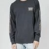 Thrills Co. Thrills Cycles Merch Fit Long Sleeve Tee - Heritage Black Tees & Tank Tops