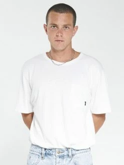 Thrills Co. Tees & Tank Tops Endless Merch Fit Pocket Tee - Dirty White