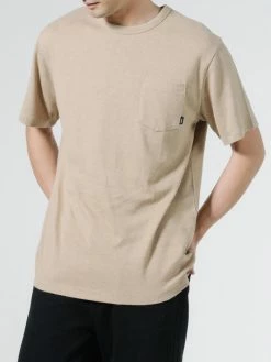 Thrills Co. Tees & Tank Tops Endless Merch Fit Pocket Tee - Washed Tan