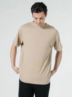 Thrills Co. Tees & Tank Tops Endless Merch Fit Pocket Tee - Washed Tan