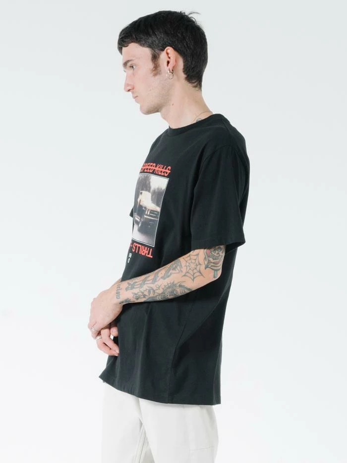 Thrills Co. Speed Kills Merch Fit Tee - Black 5 Thrills Co. Speed Kills Merch Fit Tee - Black