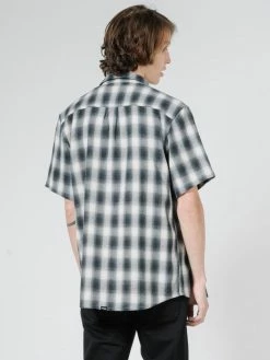 Thrills Co. Shirts Angel Check Short Sleeve Shirt - Steel Grey