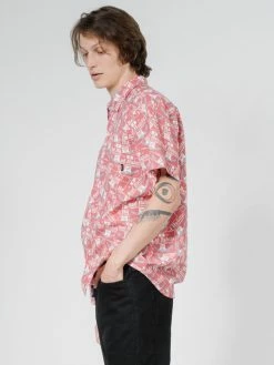 Thrills Co. Shirts Bad Habits Short Sleeve Shirt - Red