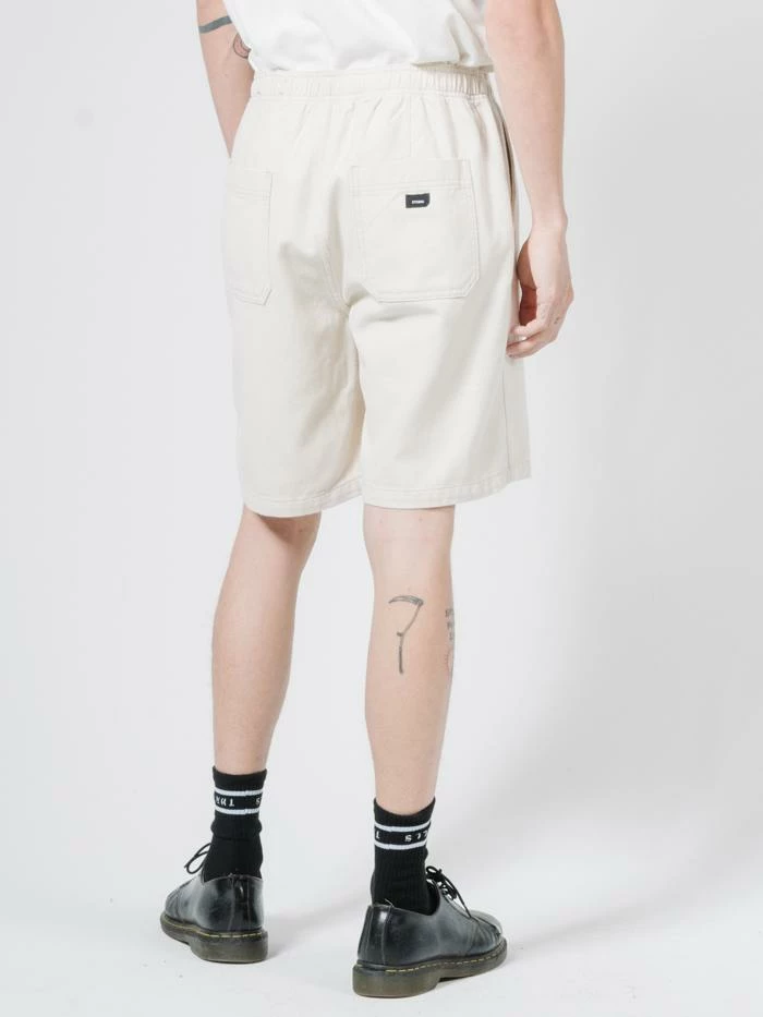 Thrills Co. Dril Elastic Short - Unbleached Shorts 4 Thrills Co. Dril Elastic Short - Unbleached Shorts