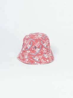 Thrills Co. Accessories Bad Habits Bucket Hat - Red