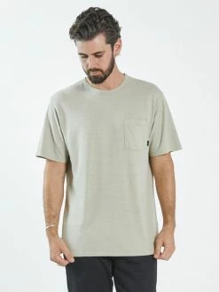 Thrills Co. Tees & Tank Tops Hemp Lightweight Merch Fit Pocket Tee - Eucalyptus