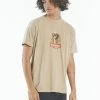 Thrills Co. Tees & Tank Tops King Habits Merch Fit Tee - Washed Tan