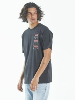 Thrills Co. Shocker Merch Fit Tee - Washed Black