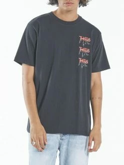 Thrills Co. Shocker Merch Fit Tee - Washed Black