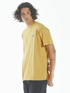 Thrills Co. Forget Me Not Merch Fit Tee - Mineral Yellow Tees & Tank Tops