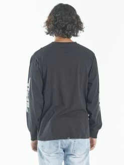 Thrills Co. Tees & Tank Tops Forget Me Not Merch Fit Long Sleeve Tee - Black