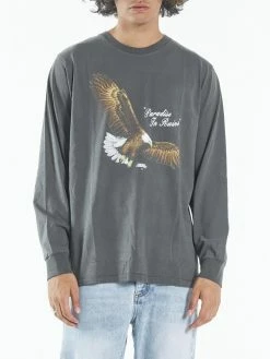 Thrills Co. Not In Arizona Anymore Merch Fit Long Sleeve Tee - Merch Black Tees & Tank Tops