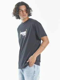 Thrills Co. Death Metal Merch Fit Tee - Washed Black Tees & Tank Tops