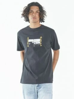 Thrills Co. Death Metal Merch Fit Tee - Washed Black Tees & Tank Tops