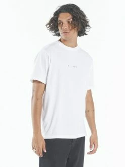 Thrills Co. Minimal Thrills Merch Fit Tee - White Tees & Tank Tops