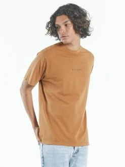 Thrills Co. Minimal Thrills Merch Fit Tee - Spice Brown Tees & Tank Tops