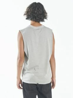 Thrills Co. Minimal Thrills Merch Fit Muscle Tee - Gravel
