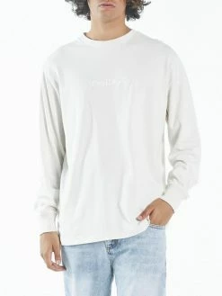Thrills Co. Tonal Thrills Co Embro Merch Fit Long Sleeve Tee - Heritage White 7 Thrills Co. Tonal Thrills Co Embro Merch Fit Long Sleeve Tee - Heritage White