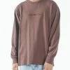 Thrills Co. Tees & Tank Tops Tonal Thrills Co Embro Merch Fit Long Sleeve Tee - Mahogany