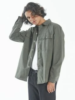 Thrills Co. Brigade Overshirt - Army Green Shirts