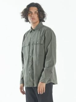 Thrills Co. Brigade Overshirt - Army Green Shirts