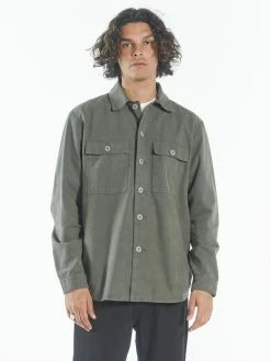 Thrills Co. Brigade Overshirt - Army Green Shirts