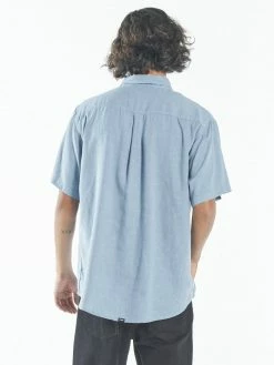 Thrills Co. Shirts Hemp Minimal Thrills Short Sleeve Shirt - Steel Blue