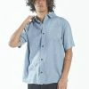 Thrills Co. Shirts Hemp Minimal Thrills Short Sleeve Shirt - Steel Blue