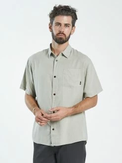 Thrills Co. Hemp Minimal Thrills Short Sleeve Shirt - Eucalyptus