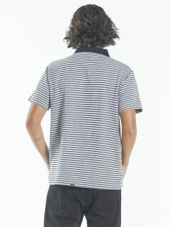 Thrills Co. Warp Zone Polo - Grey Marle Tees & Tank Tops