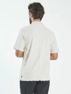 Thrills Co. Aalto Tonal Check Bowling Shirt - Unbleached